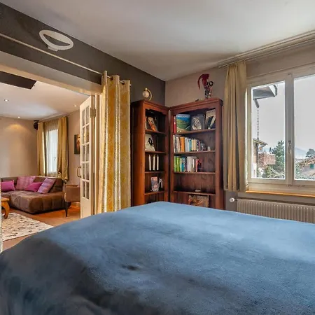 And Mountain View With Whirlpool And Free Parking In Huenibach * 图恩