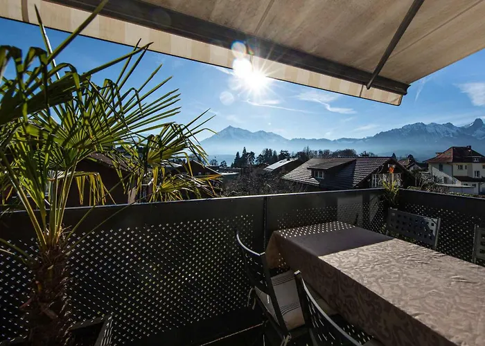 And Mountain View With Whirlpool And Free Parking In Huenibach