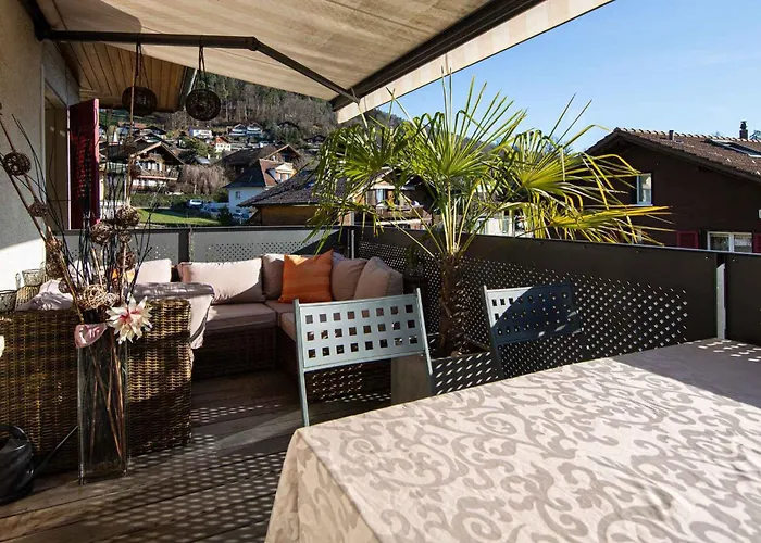 And Mountain View With Whirlpool And Free Parking In Huenibach Villa *