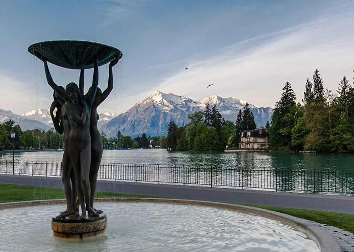 And Mountain View With Whirlpool And Free Parking In Huenibach * Thun