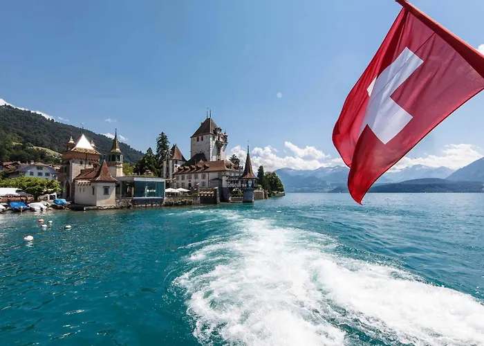 Willa And Mountain View With Whirlpool And Free Parking In Huenibach Thun