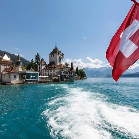 Willa And Mountain View With Whirlpool And Free Parking In Huenibach Thun