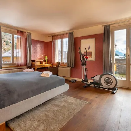 Villa And Mountain View With Whirlpool And Free Parking In Huenibach *