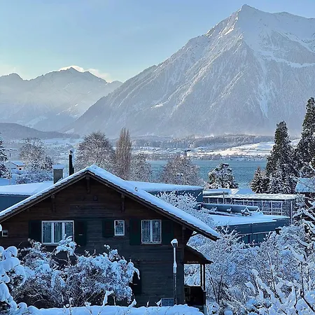 And Mountain View With Whirlpool And Free Parking In Huenibach Villa Thun