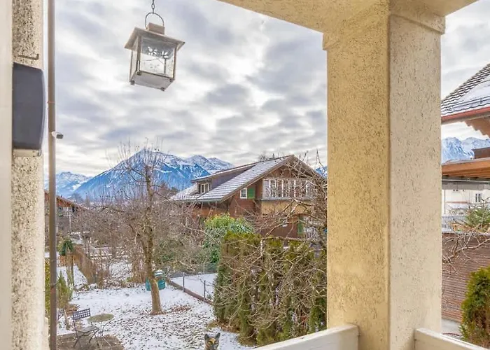 And Mountain View With Whirlpool And Free Parking In Huenibach Villa Thun